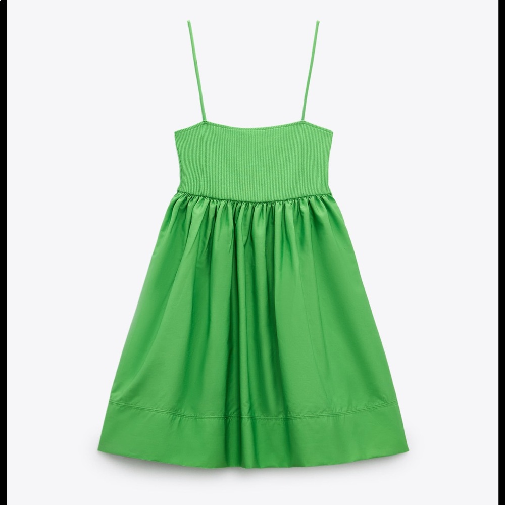ISO ZARA CONTRASTING VOLUMINOUS DRESS